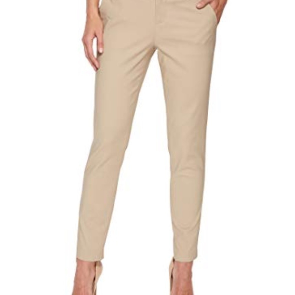 Larry Levine tan/khaki soft skinny pants